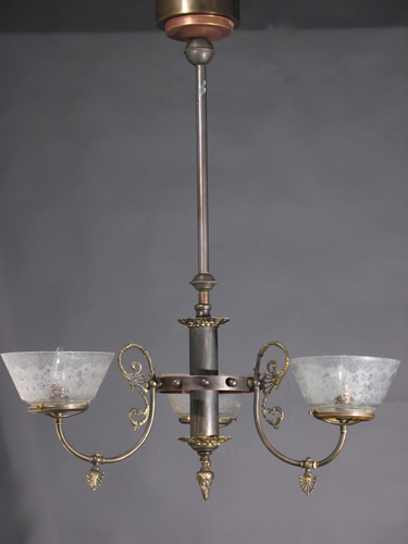 3-Light Aesthetic Gas Chandelier